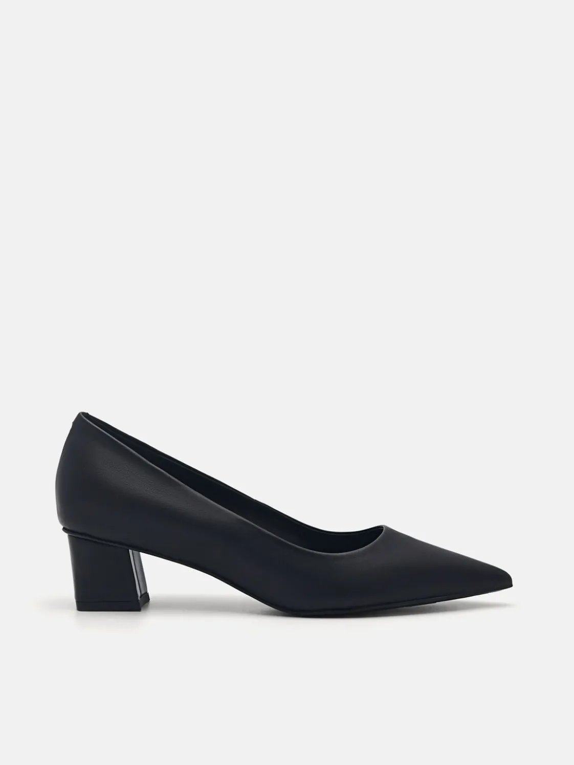Ines Leather Pumps - Black