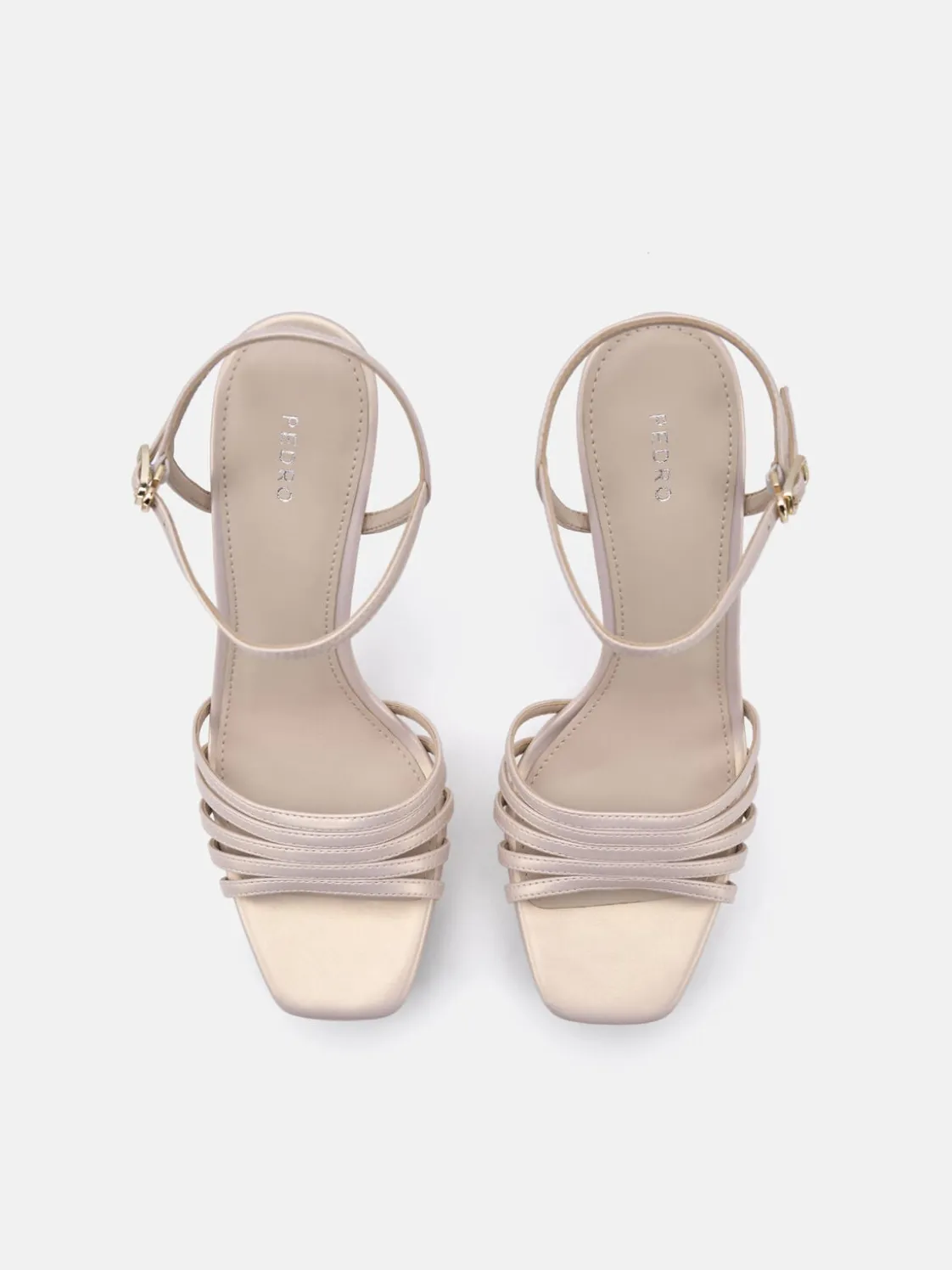 Iza Platform Heel Sandals - Champagne