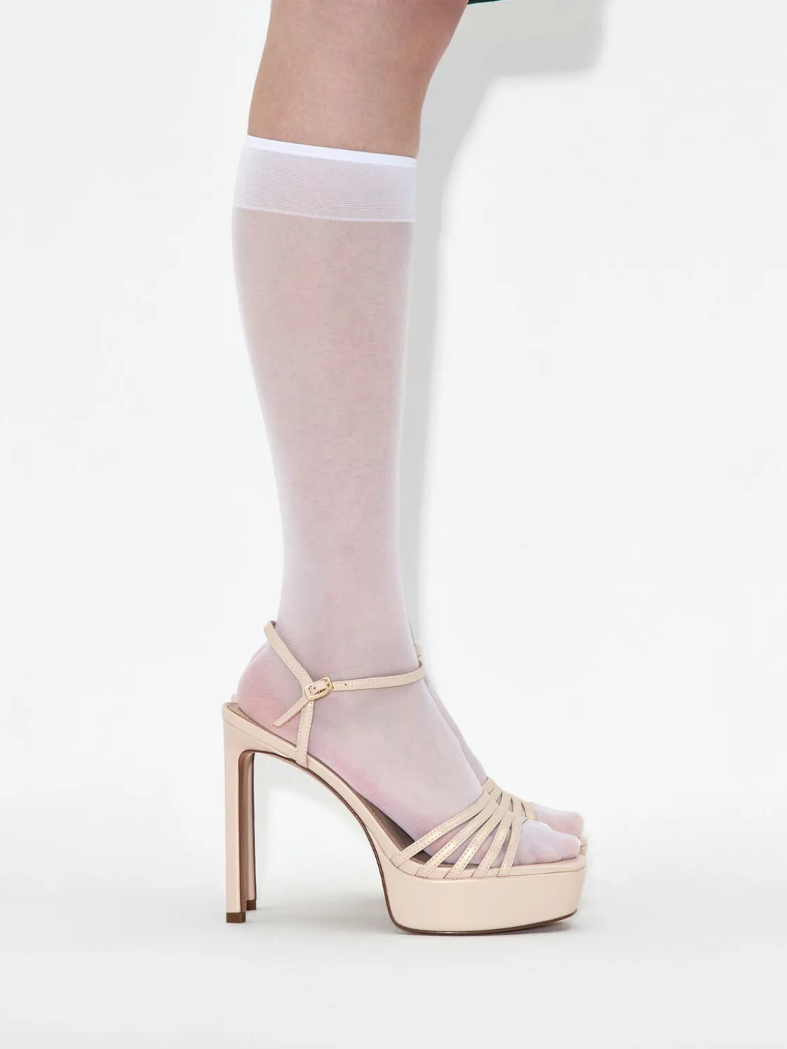 Iza Platform Heel Sandals - Champagne