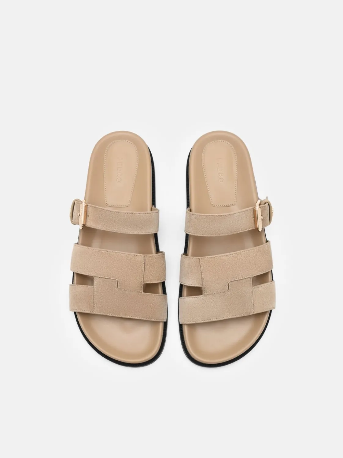 Iza Suede Sandals - Light Taupe