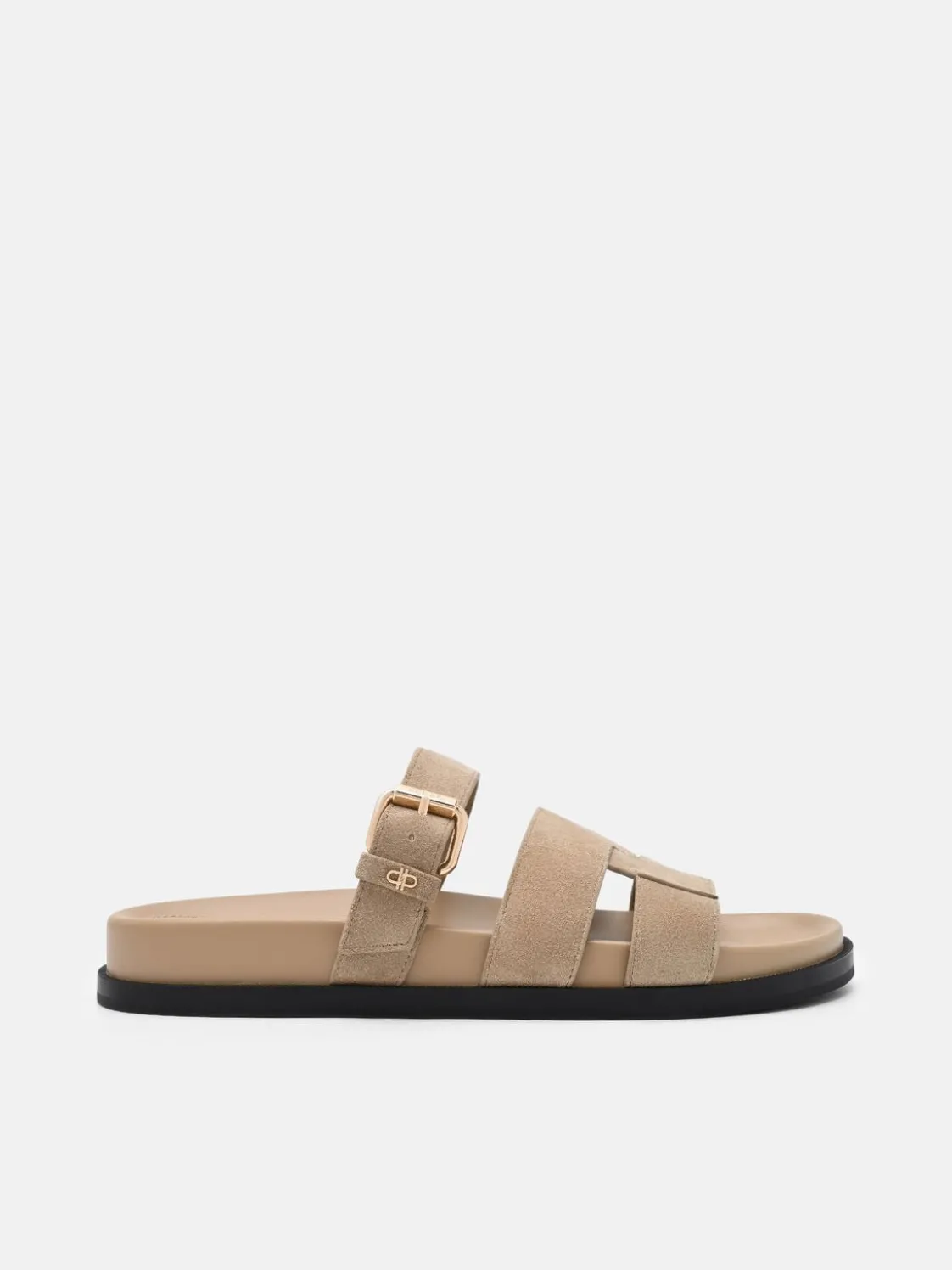 Iza Suede Sandals - Light Taupe