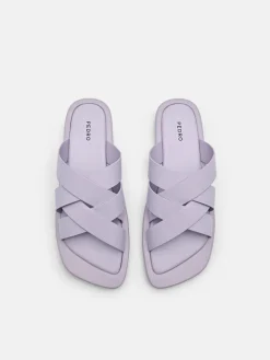 Izzie Flat Sandals - Lilac