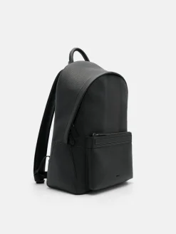 James Leather Backpack - Black