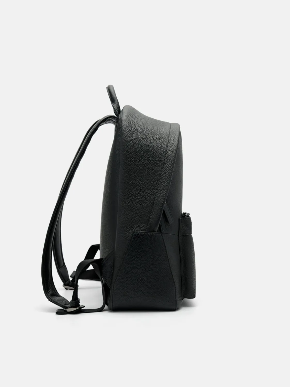 James Leather Backpack - Black