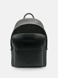 James Leather Backpack - Black