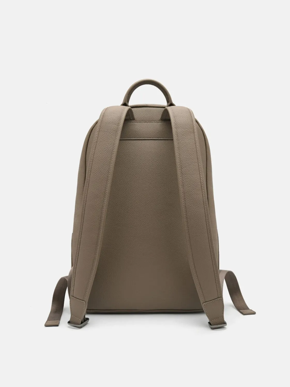 James Leather Backpack - Dark Taupe
