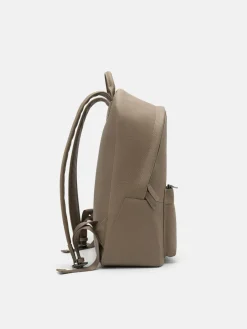 James Leather Backpack - Dark Taupe