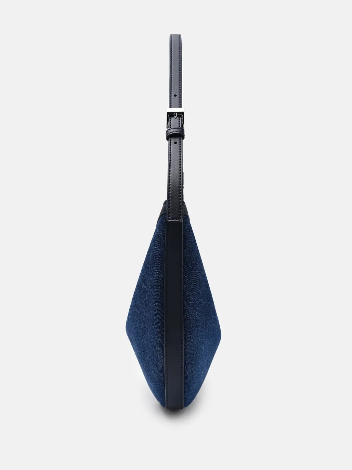 Jatte Denim Crescent Shoulder Bag - Blue Denim