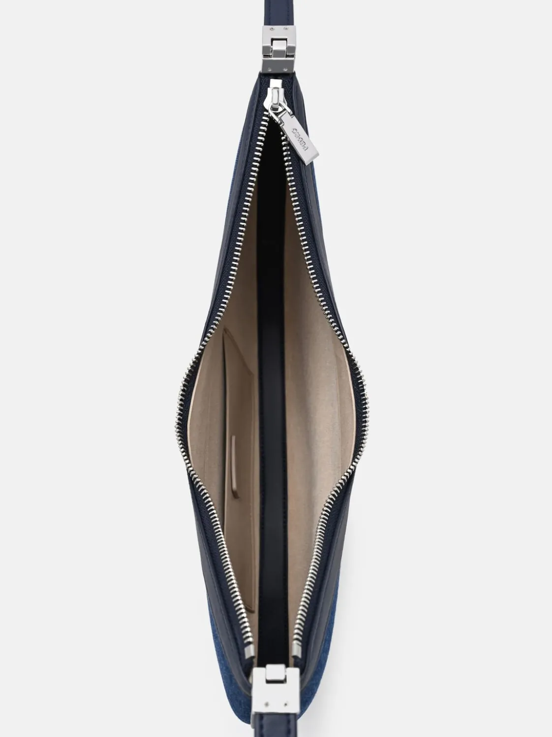 Jatte Denim Crescent Shoulder Bag - Blue Denim