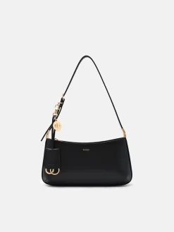 Jatte Leather Charm Shoulder Bag - Black