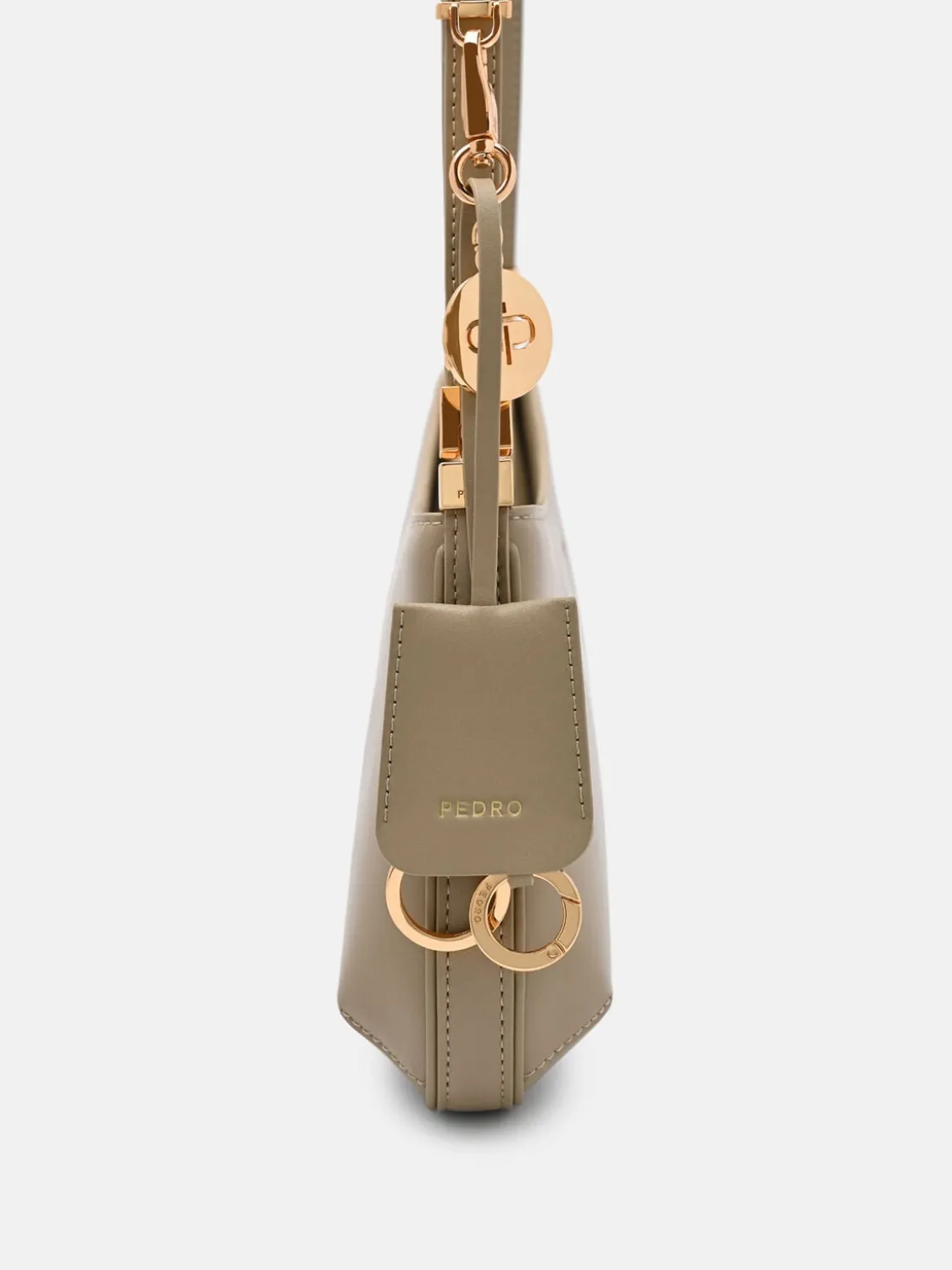 Jatte Leather Charm Shoulder Bag - Olive