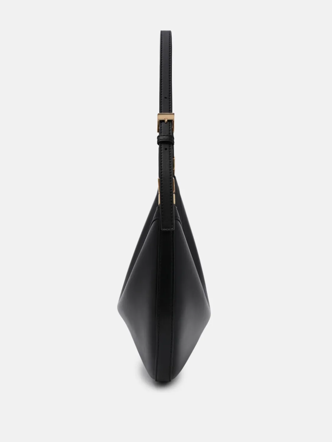 Jatte Leather Crescent Shoulder Bag - Black