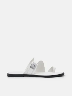 Jatte Leather Sandals - Chalk