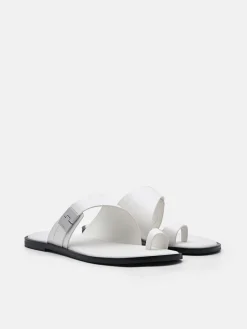 Jatte Leather Sandals - Chalk