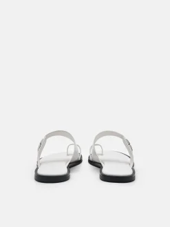 Jatte Leather Sandals - Chalk