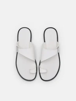 Jatte Leather Sandals - Chalk