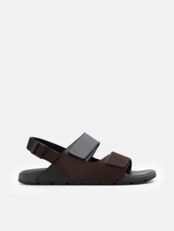 Jonah Backstrap Sandals - Dark Brown Pony