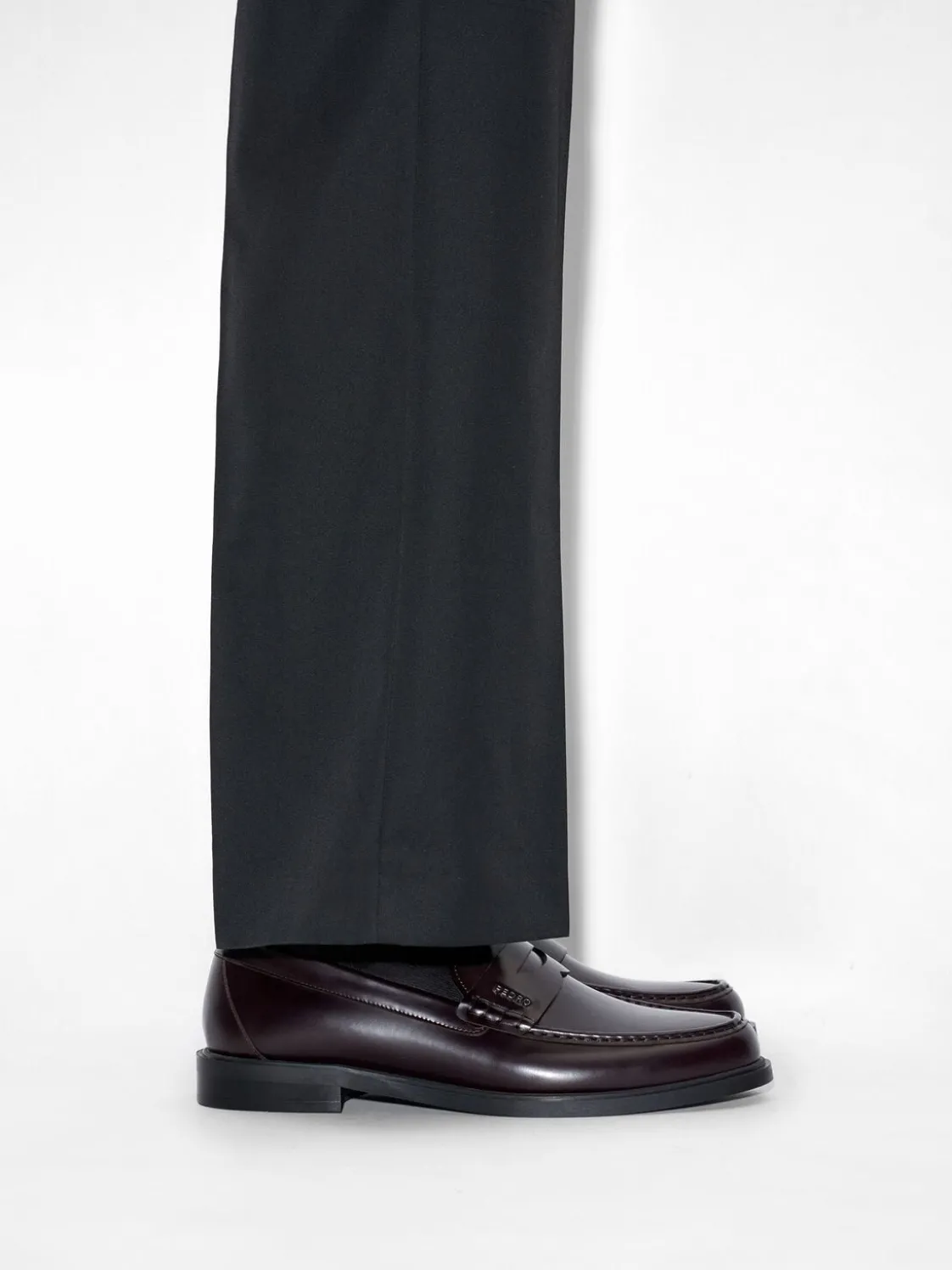 Kieran Leather Penny Loafers - Mahogany