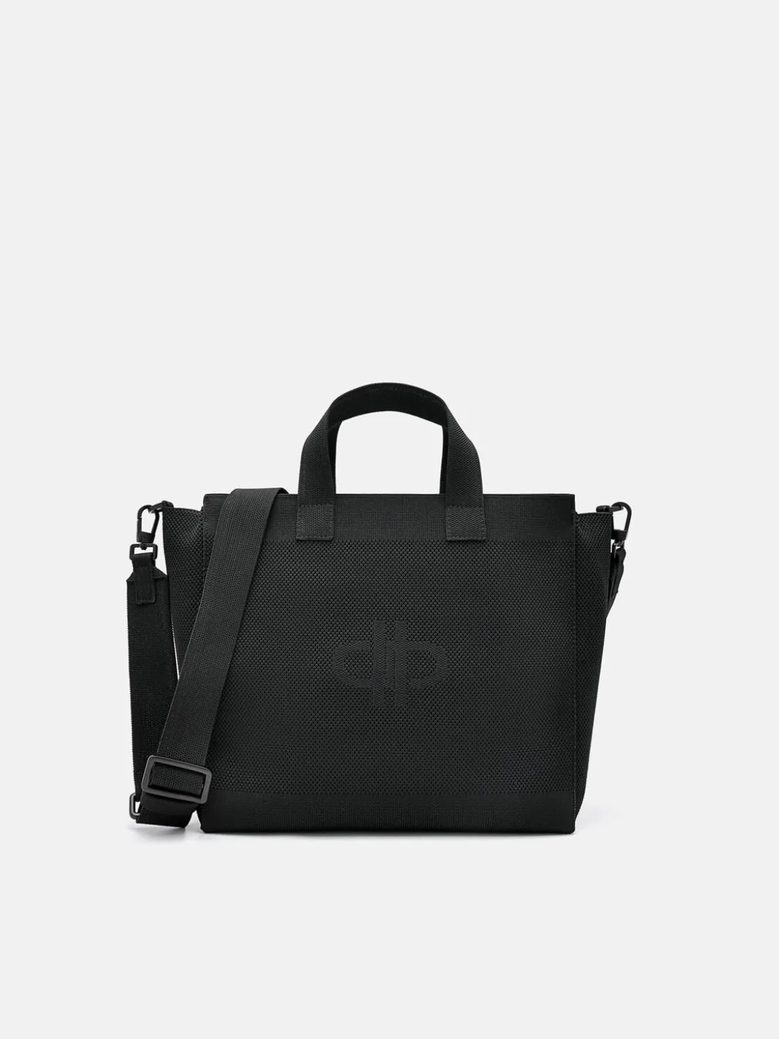 Knitted Tote Bag - Black