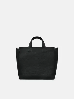Knitted Tote Bag - Black