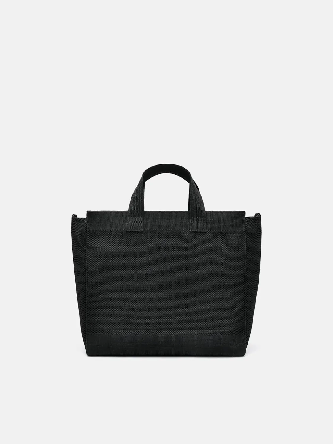 Knitted Tote Bag - Black
