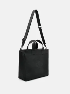 Knitted Tote Bag - Black