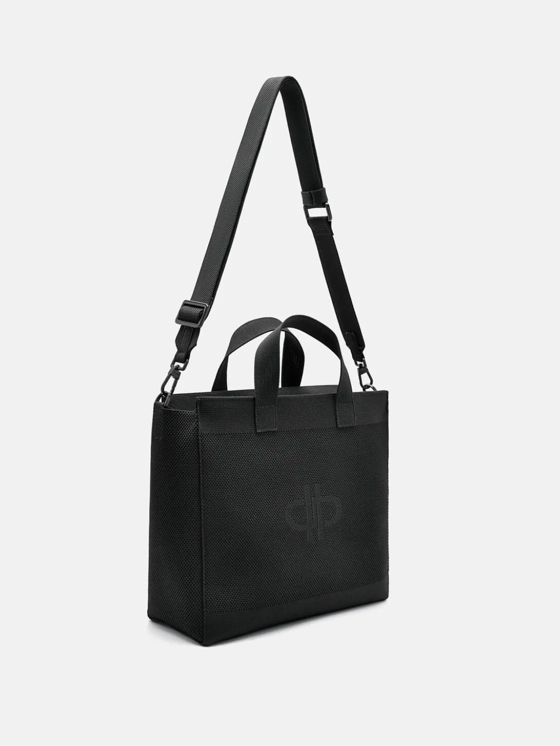 Knitted Tote Bag - Black