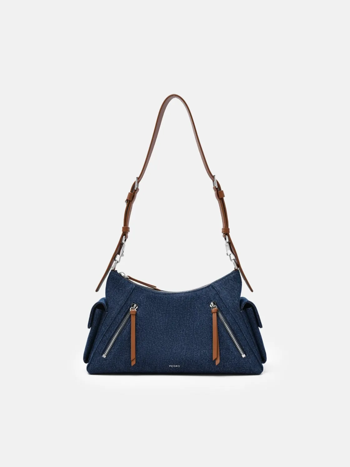 Kristen Denim Shoulder Bag - Blue Denim