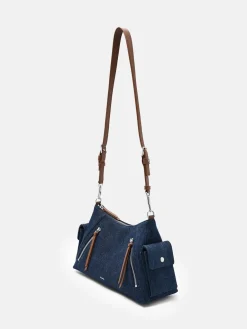 Kristen Denim Shoulder Bag - Blue Denim