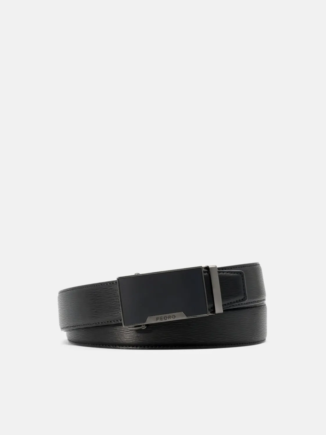 Leather Automatic Belt - Black
