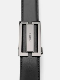 Leather Automatic Belt - Black