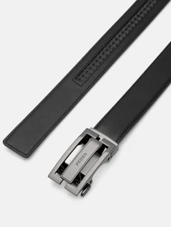 Leather Automatic Belt - Black