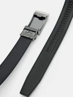 Leather Automatic Belt - Black