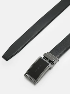 Leather Automatic Belt - Black
