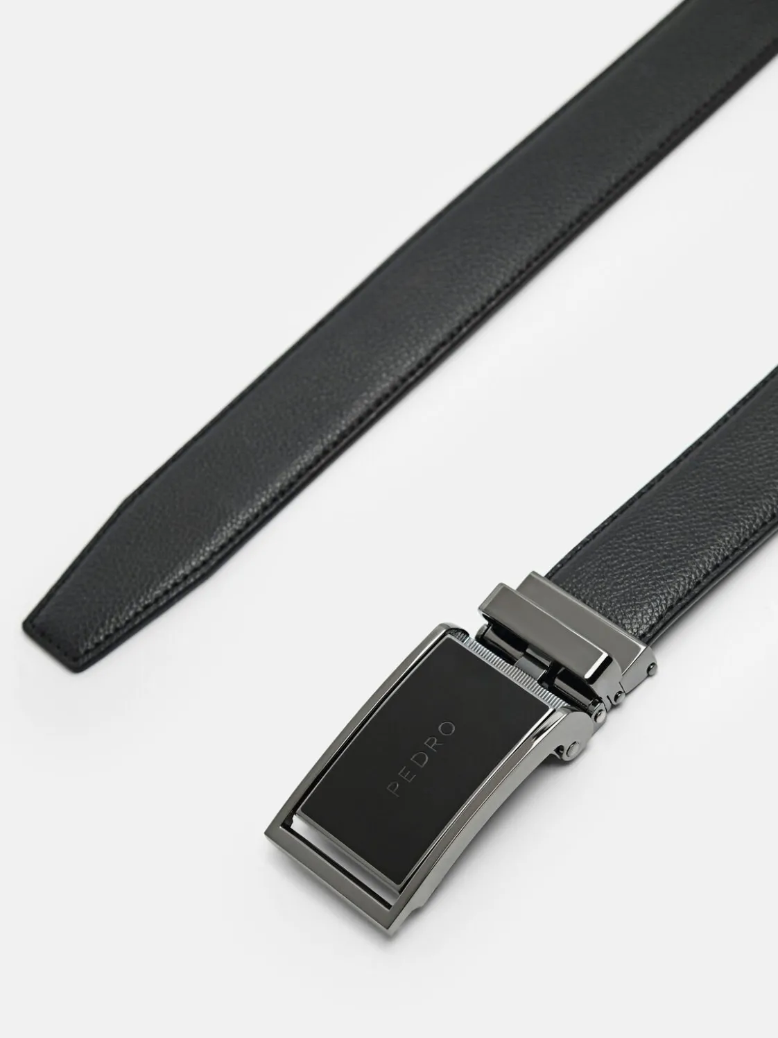 Leather Automatic Belt - Black