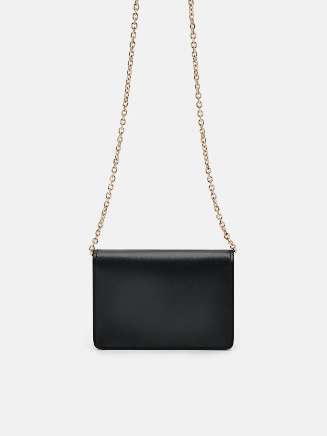 Leather Bi-Fold Card Holder - Black