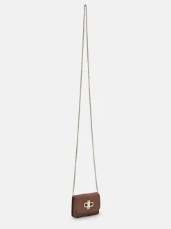 Leather Bi-Fold Card Holder - Brown