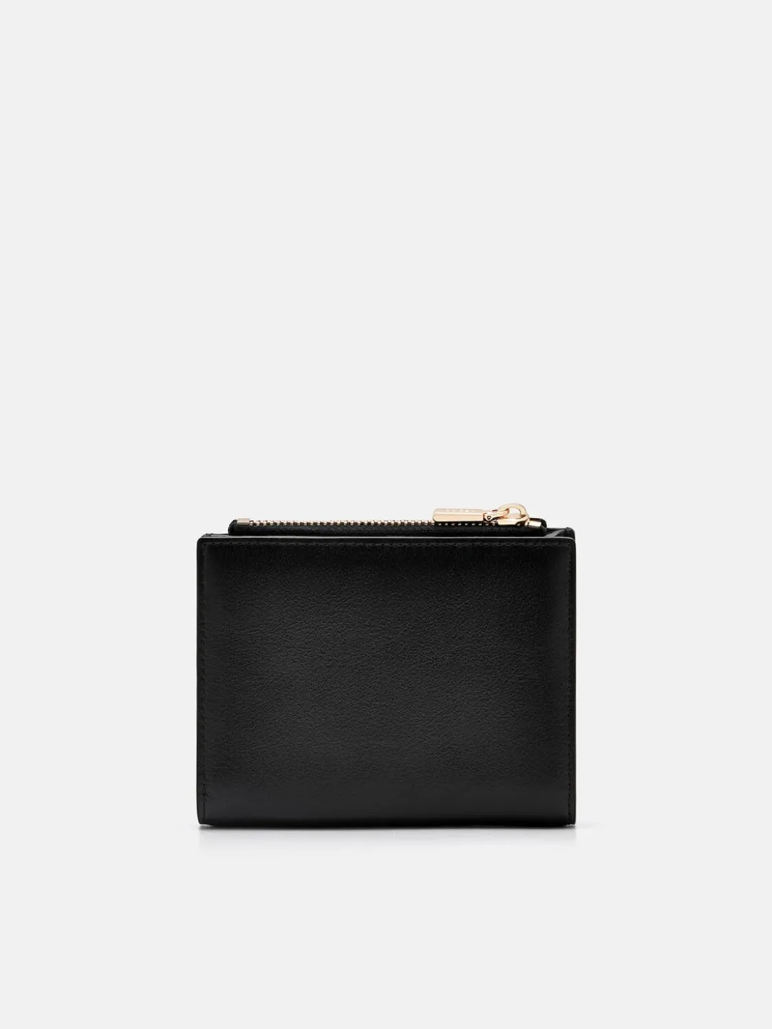 Leather Bi-Fold Wallet - Black
