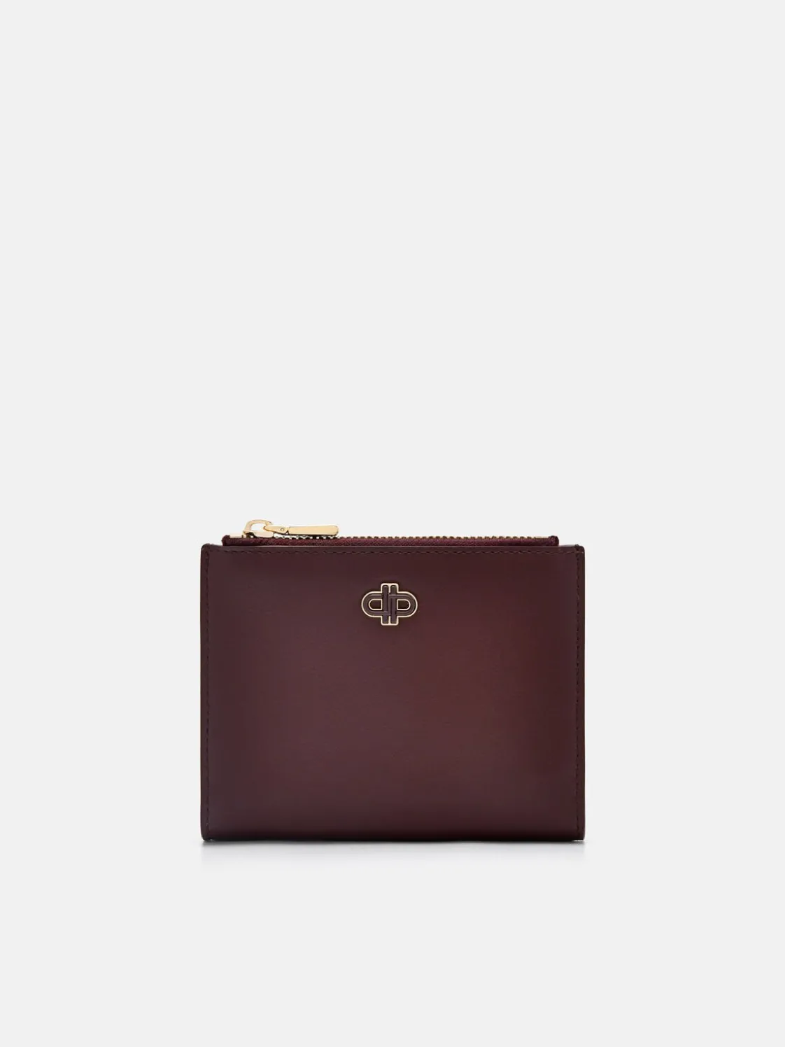 Leather Bi-Fold Wallet - Wine