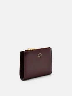 Leather Bi-Fold Wallet - Wine