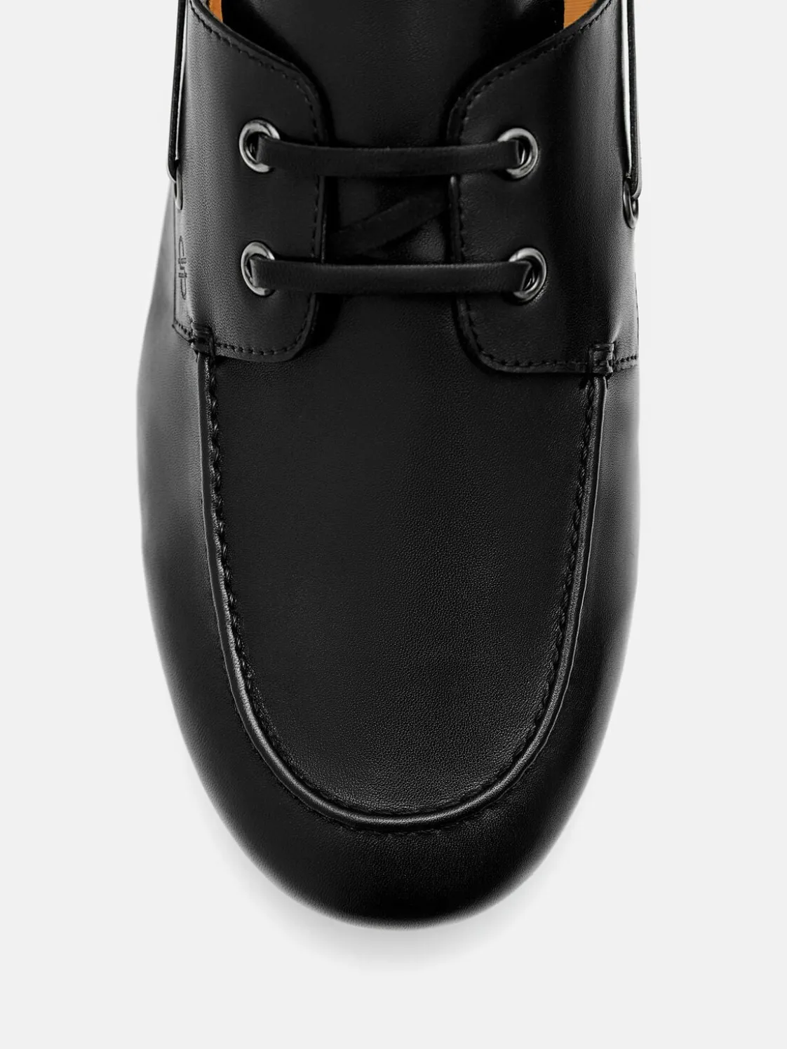 Leather Boat Shoes - Black