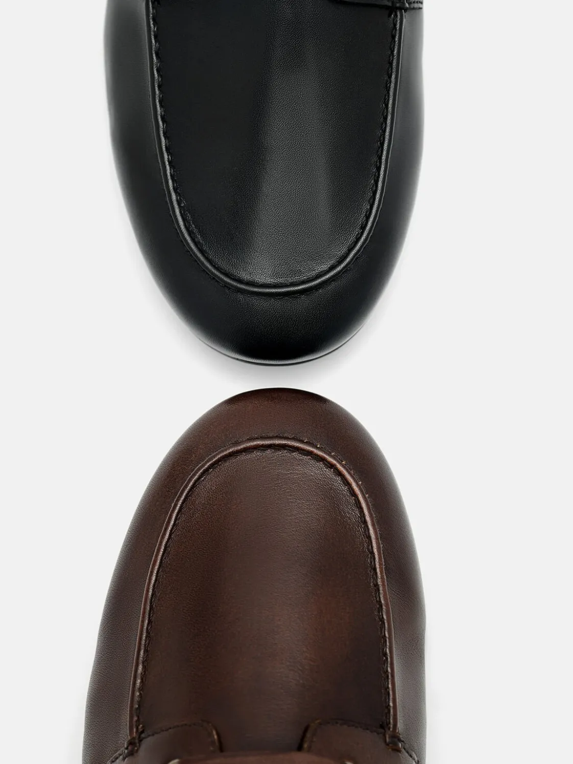 Leather Boat Shoes - Black