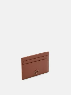 Leather Card Holder - Cognac