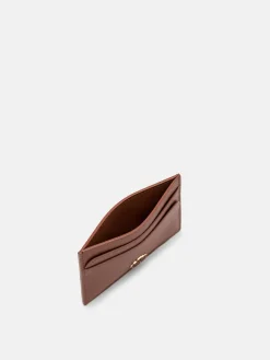 Leather Card Holder - Cognac