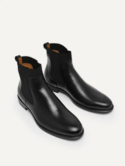 Leather Chelsea Boots - Black