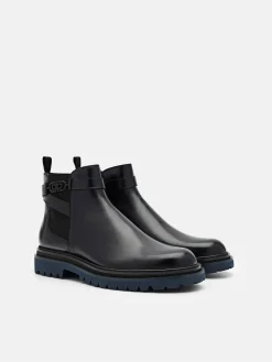 Leather Chelsea Boots - Black