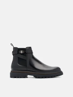 Leather Chelsea Boots - Black