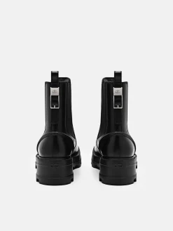 Leather Chelsea Boots - Black