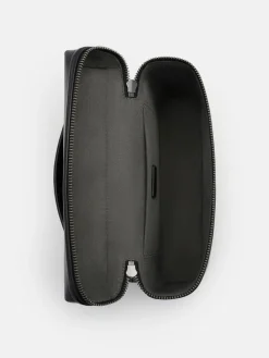 Leather Clutch Bag - Black