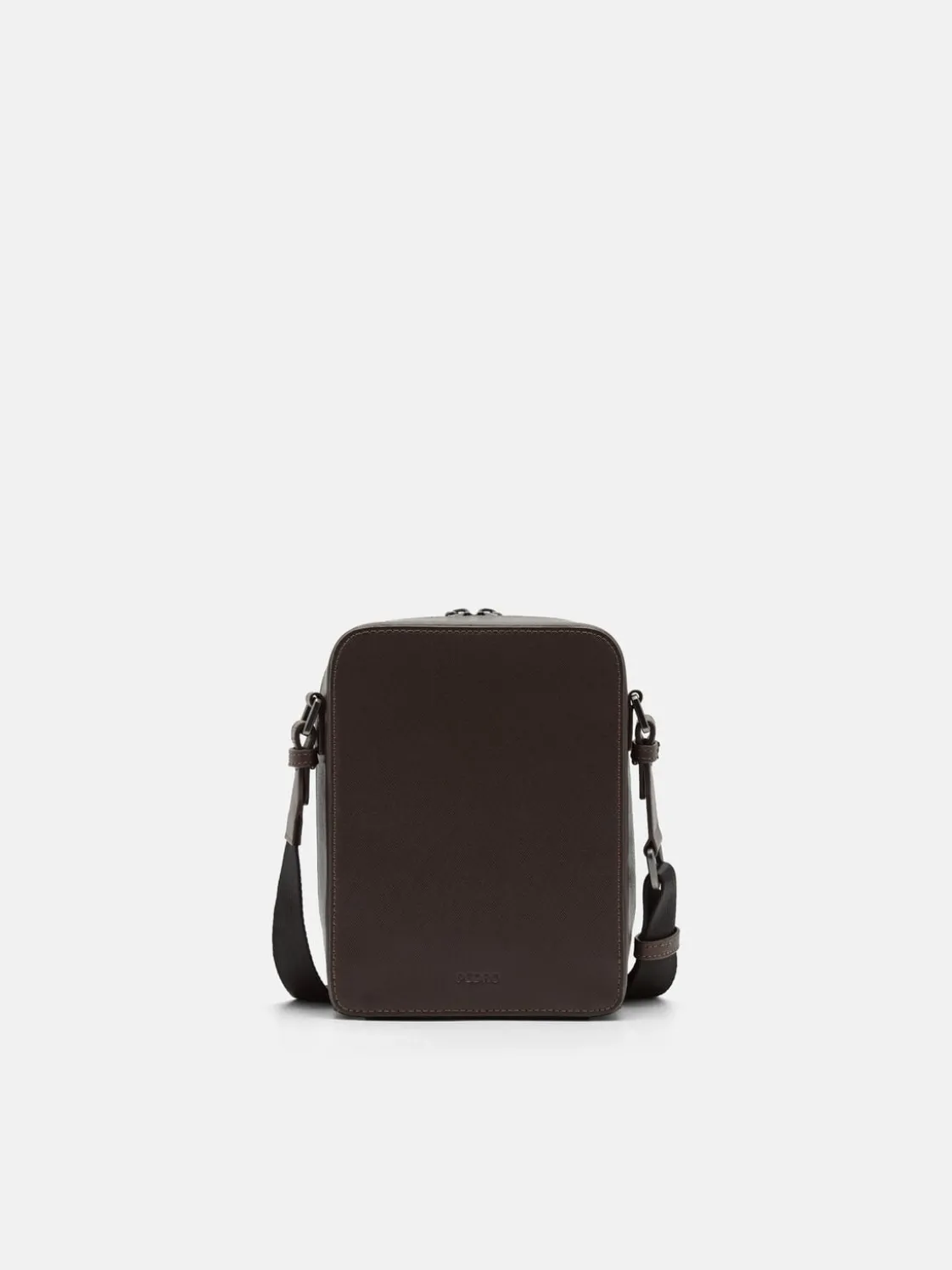 Leather Crossbody Bag - Dark Brown